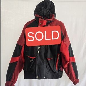 Spyder Red and Black Performance Jacket Biker